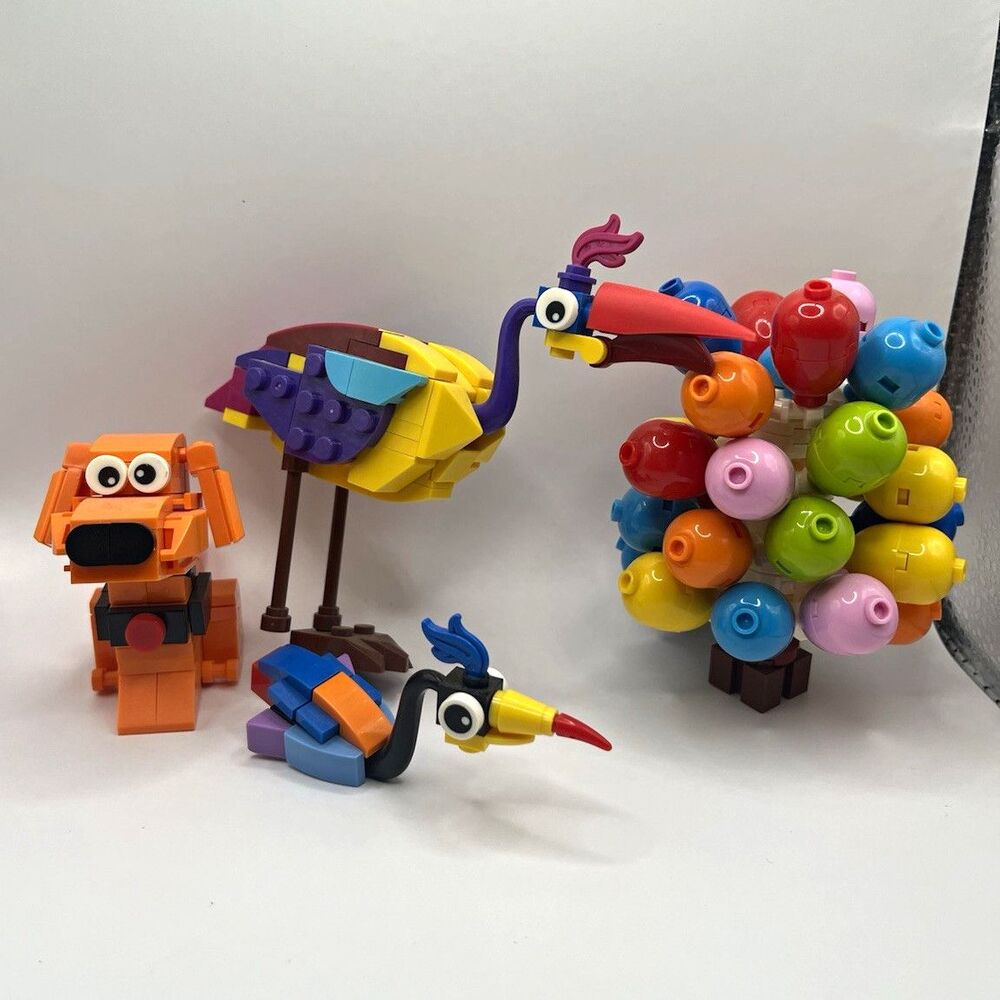 LEGO Disney Pixar Up 43217 Partial Set Dug Balloons + Bird Builds Incomplete Lot